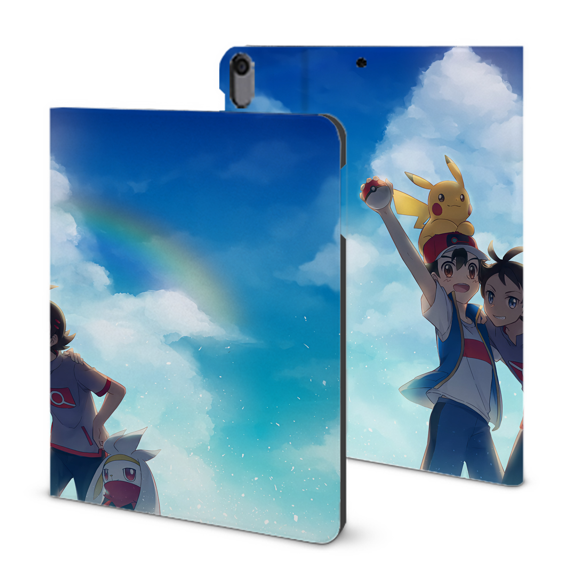 （画像用） ポケットモンスター Pokémon IPad ケース ブック型 PUレザー TPU 耐衝撃 軽量 薄型 ペン収納なし 全面保護 IPad 各モデル対応